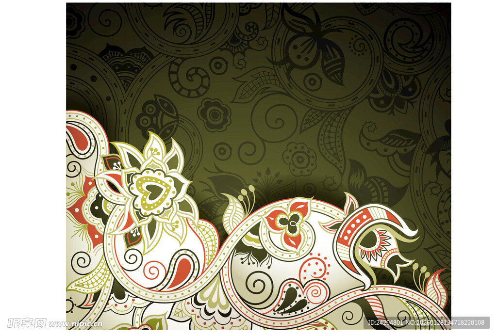 精美传统花纹图案设计