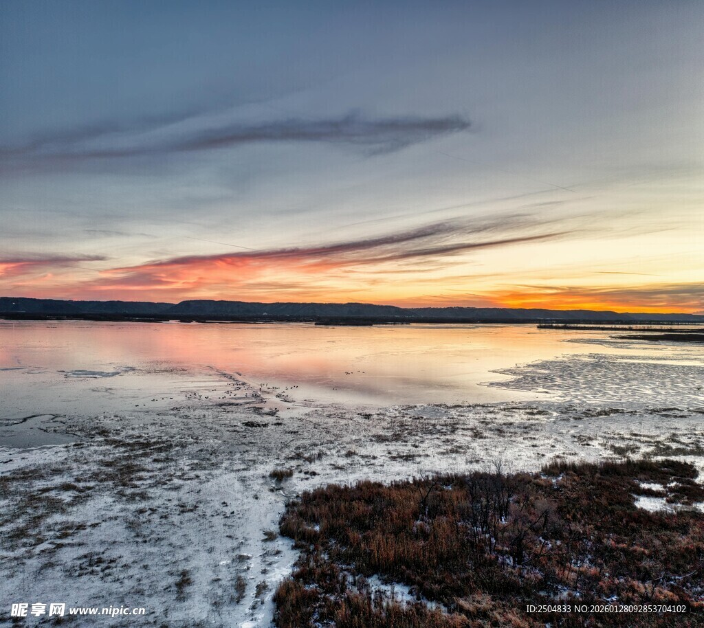海边绝美日落景观