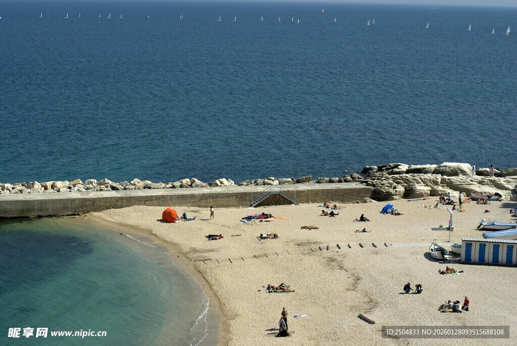 美丽海滨沙 度假场景
