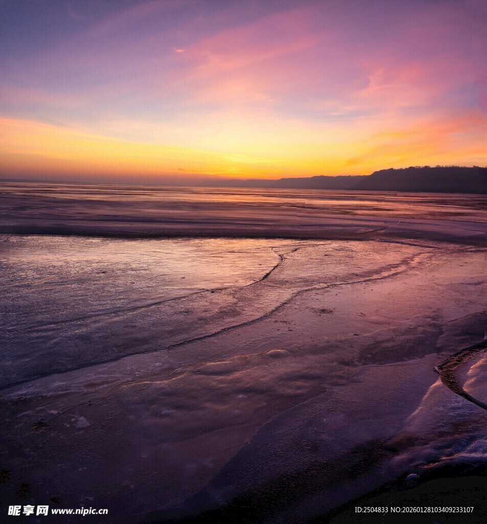 海边绚丽日落美景