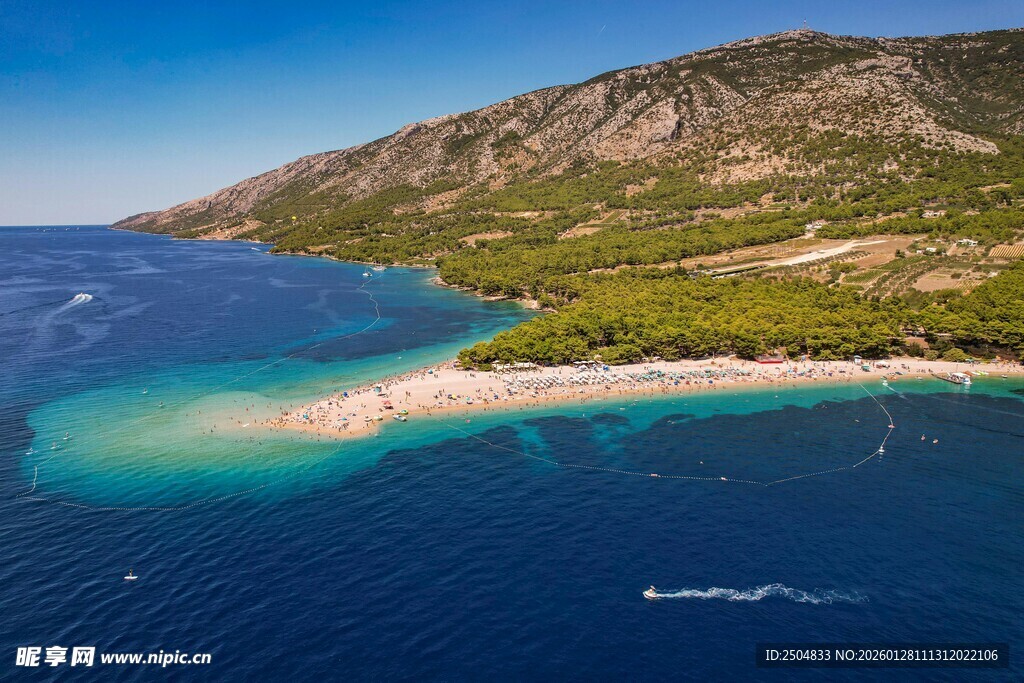 美丽海滨风光 碧海青山