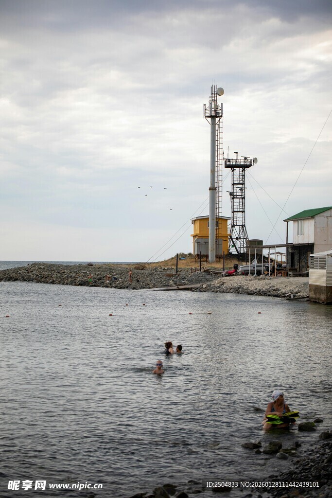 港口水域景象及水上活动