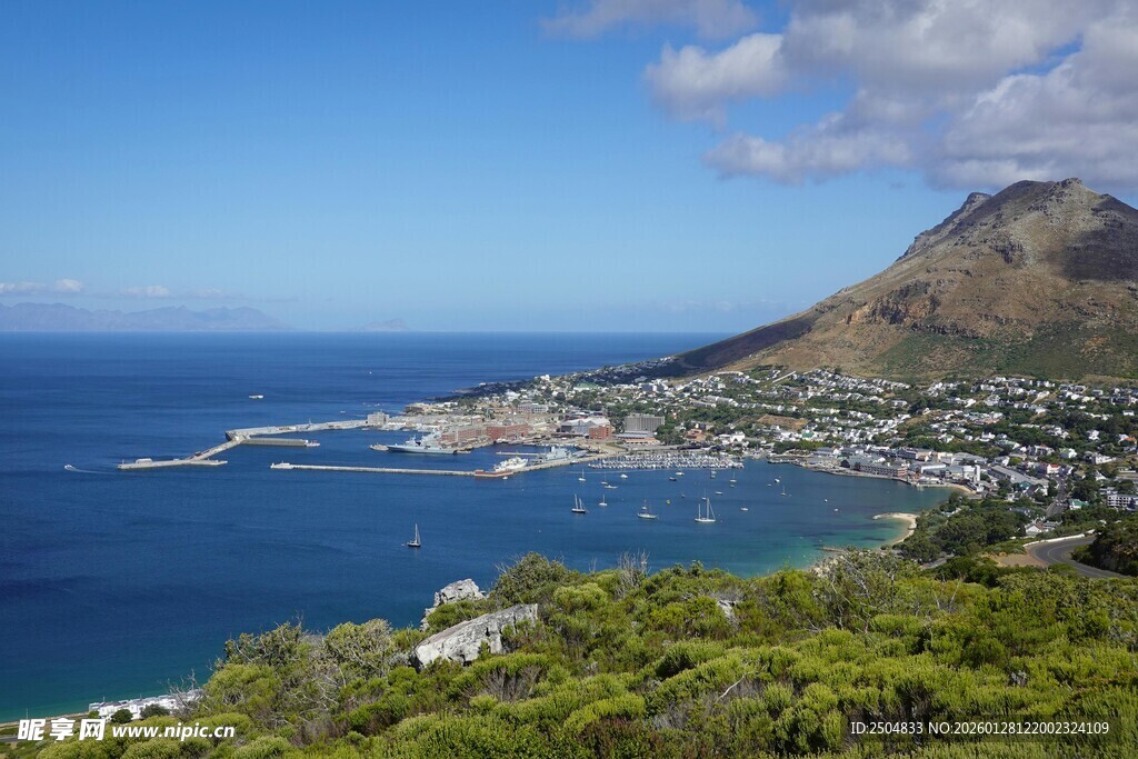 美丽海滨山城风光