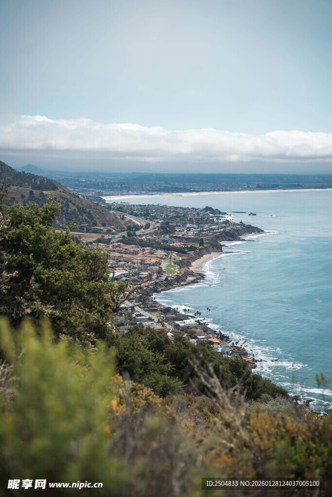 俯瞰海岸风光美景