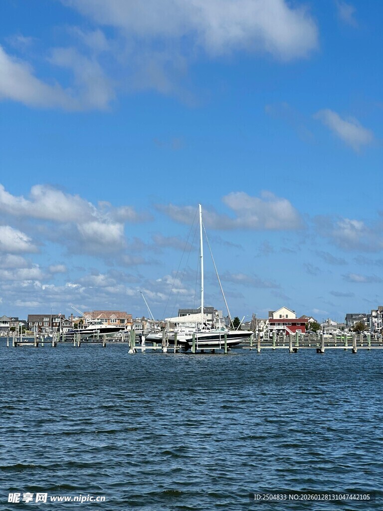 海滨城市港口风光