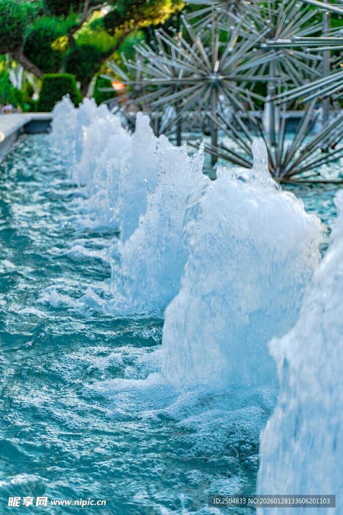 喷泉景观 水花灵动之美