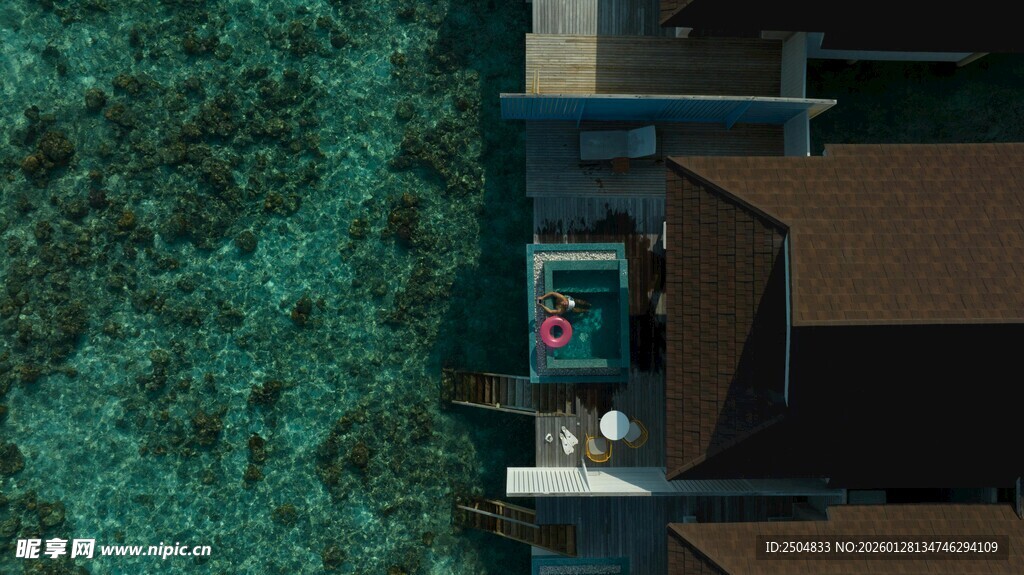 屋顶上的休闲小空间