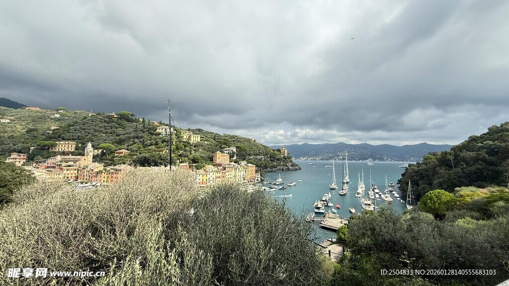 海岸风光 静谧海湾景致