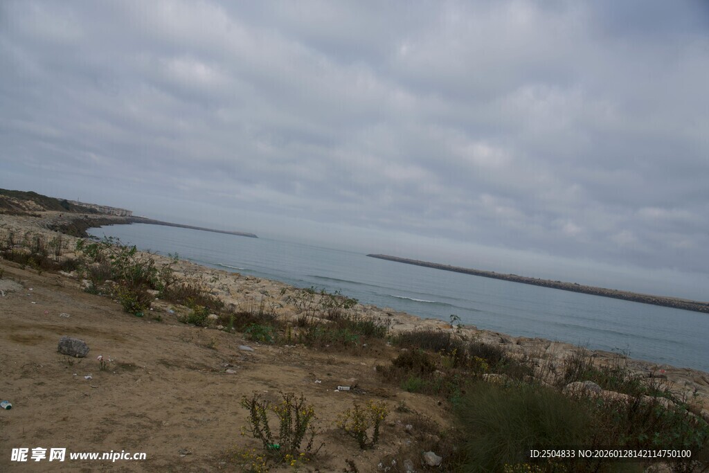 海岸风光 宁静的水边景致