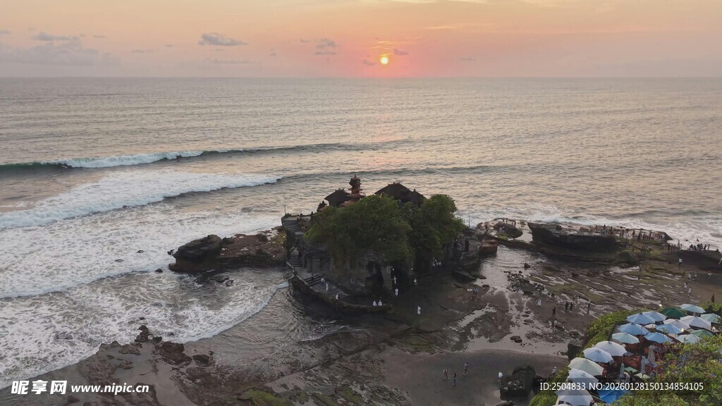  厘岛海边日落美景