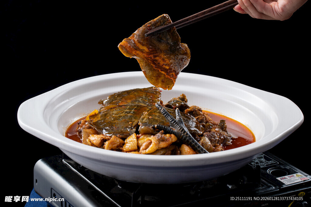 美味红烧甲鱼鸡