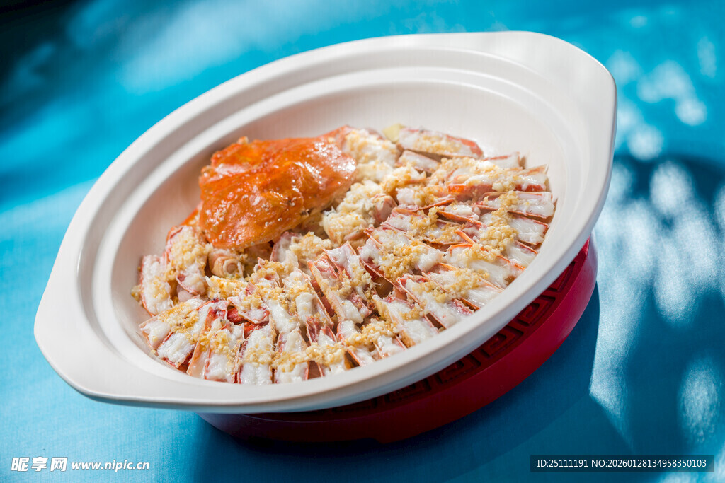 蒜蓉粉丝蒸板蟹