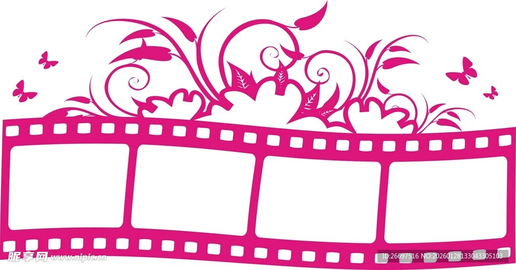 电影相机胶片花纹图案