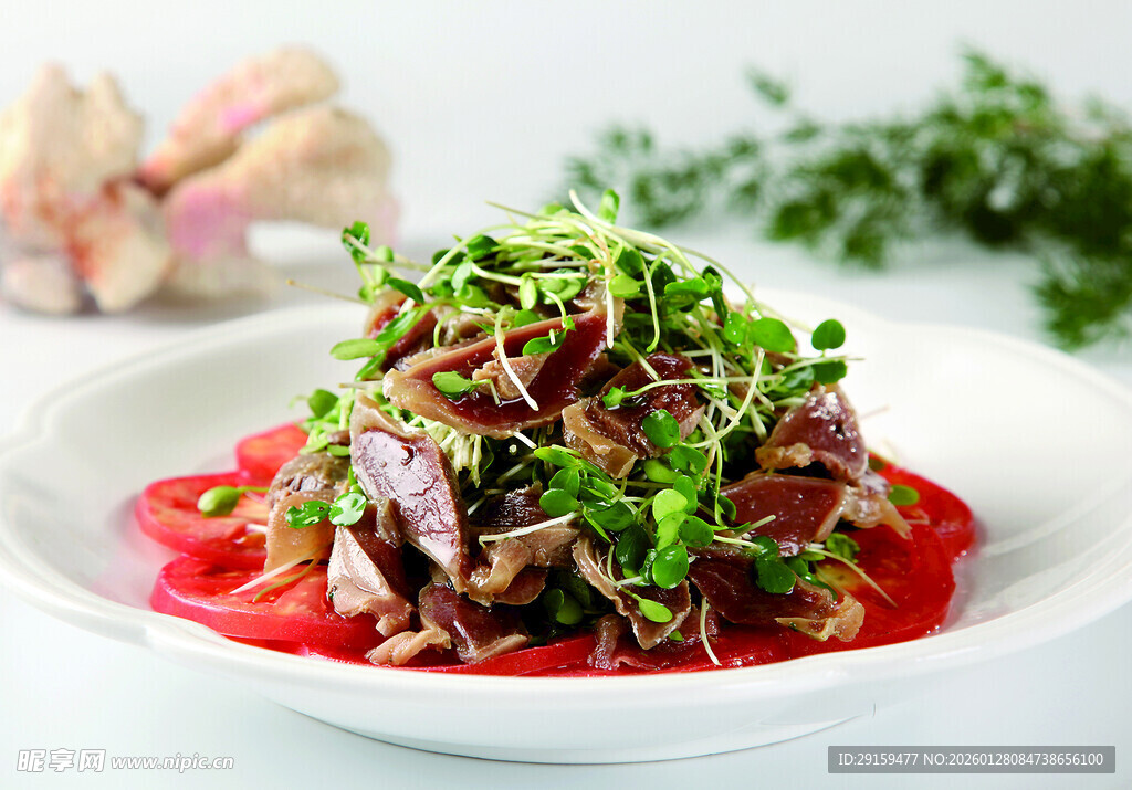 番茄拌牛肉蔬菜沙拉