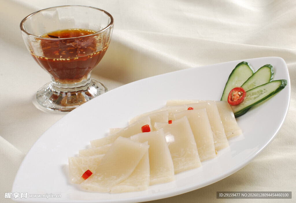 精致凉拌皮冻配蘸料