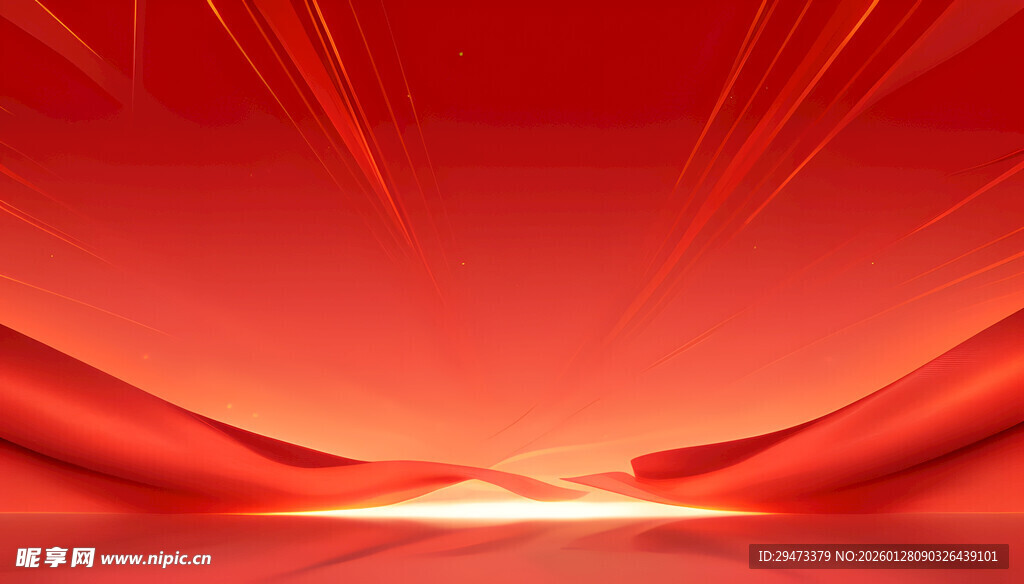 红色动感渐变背景图
