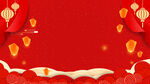 喜庆红色春节背景图