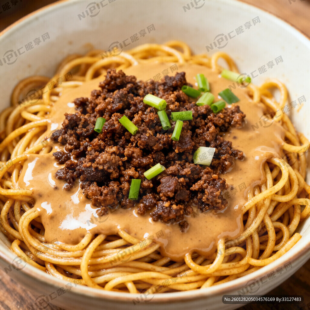 麻酱肉沫拌面