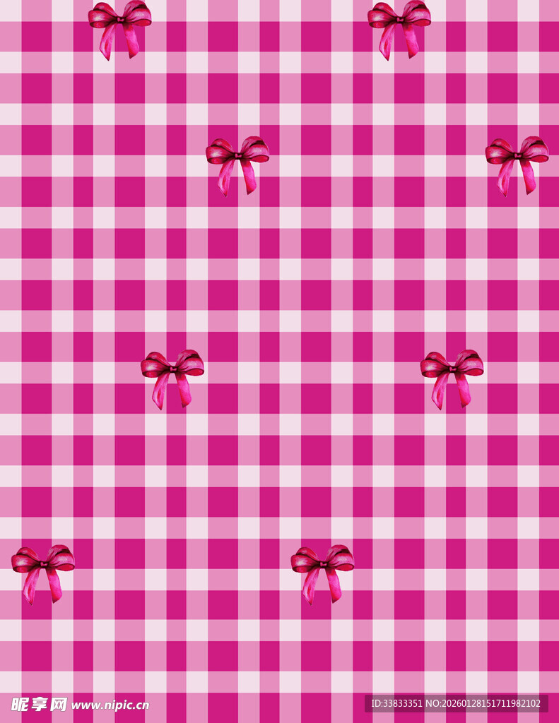 格子 蝴蝶结