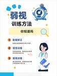 弱视训练方法科普海报