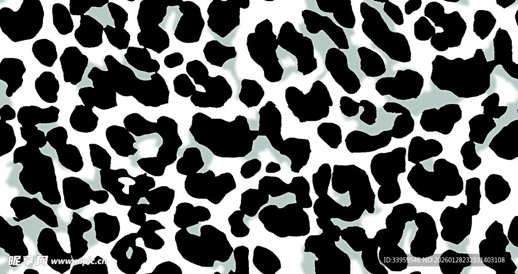 黑白豹纹图案