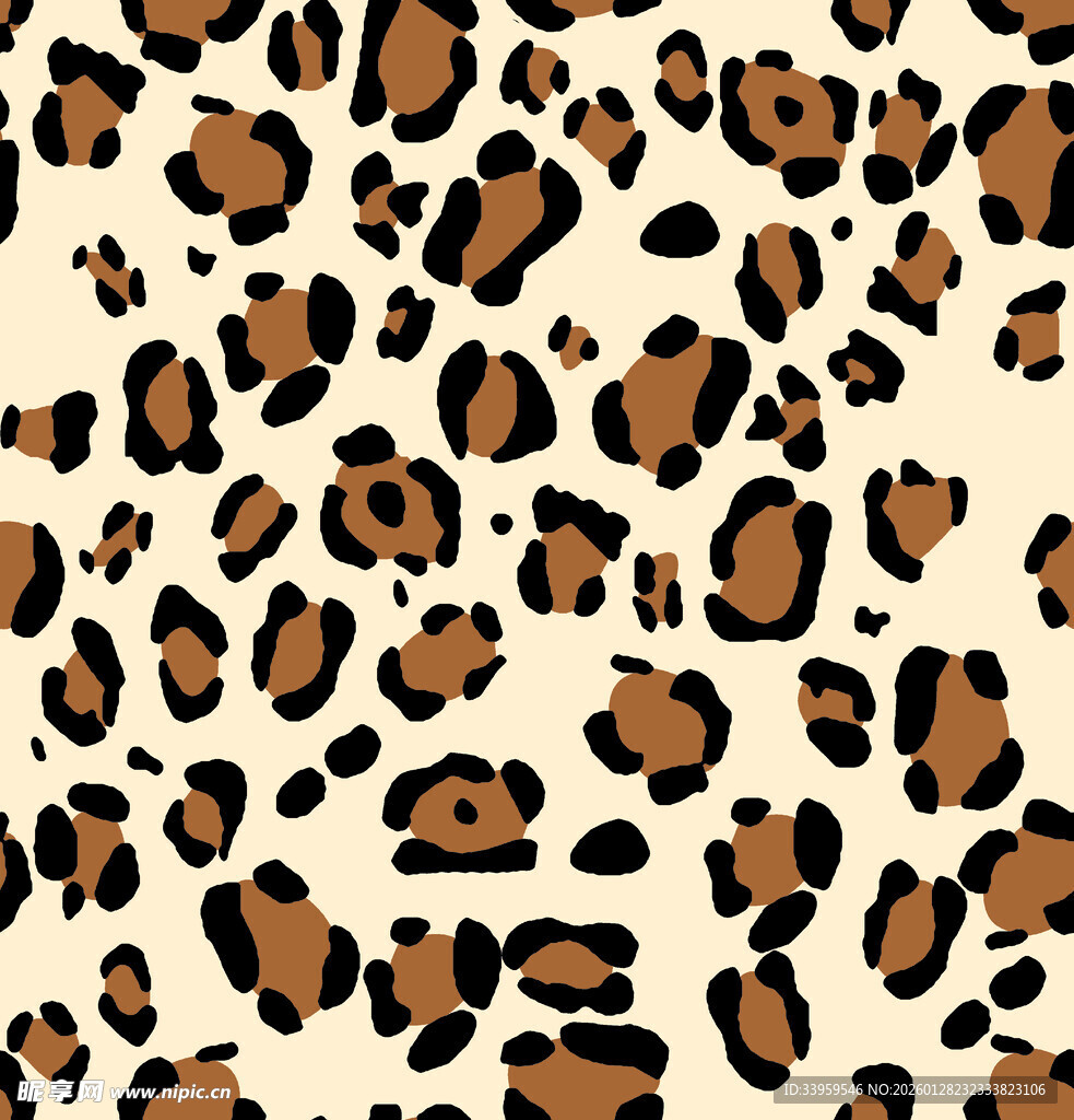 豹纹图案背景纹理