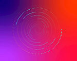 渐变背景的环形线条图案