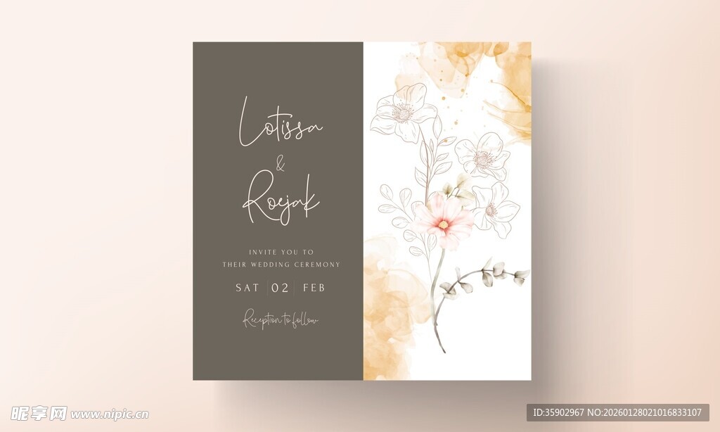 浪漫婚礼请柬设计