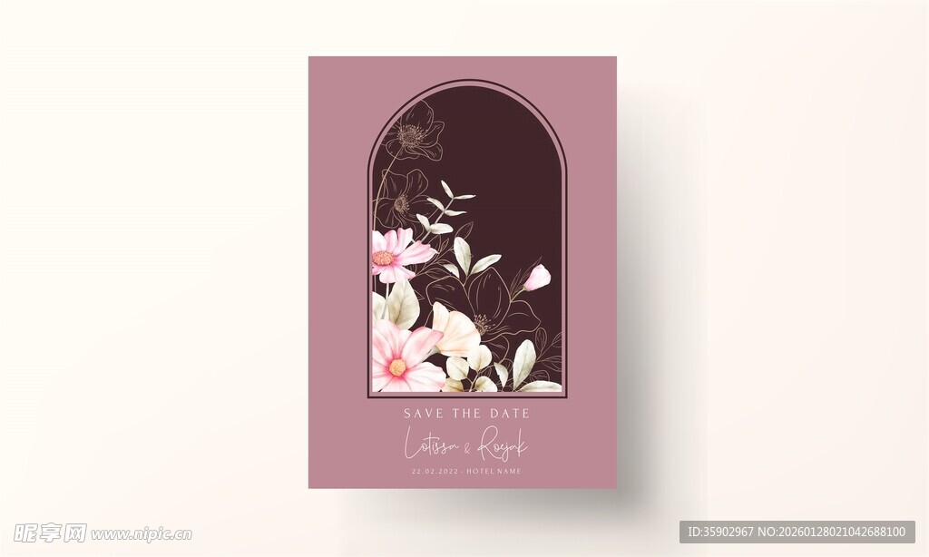 粉色背景的卡通人物插画