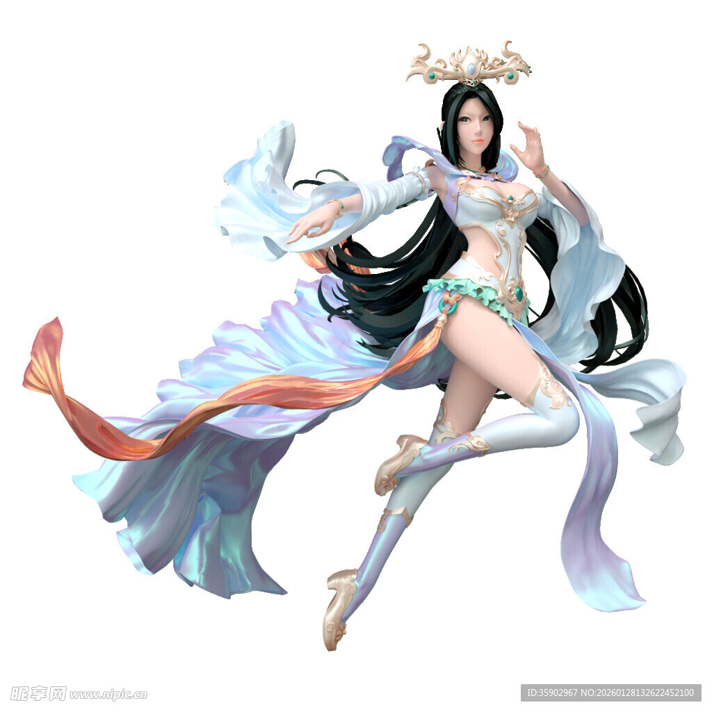 古风飘逸仙女形象