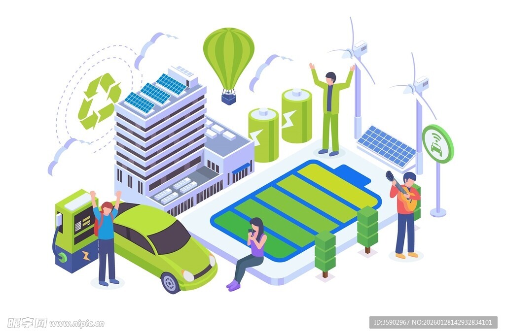 绿色能源与环保交通场景