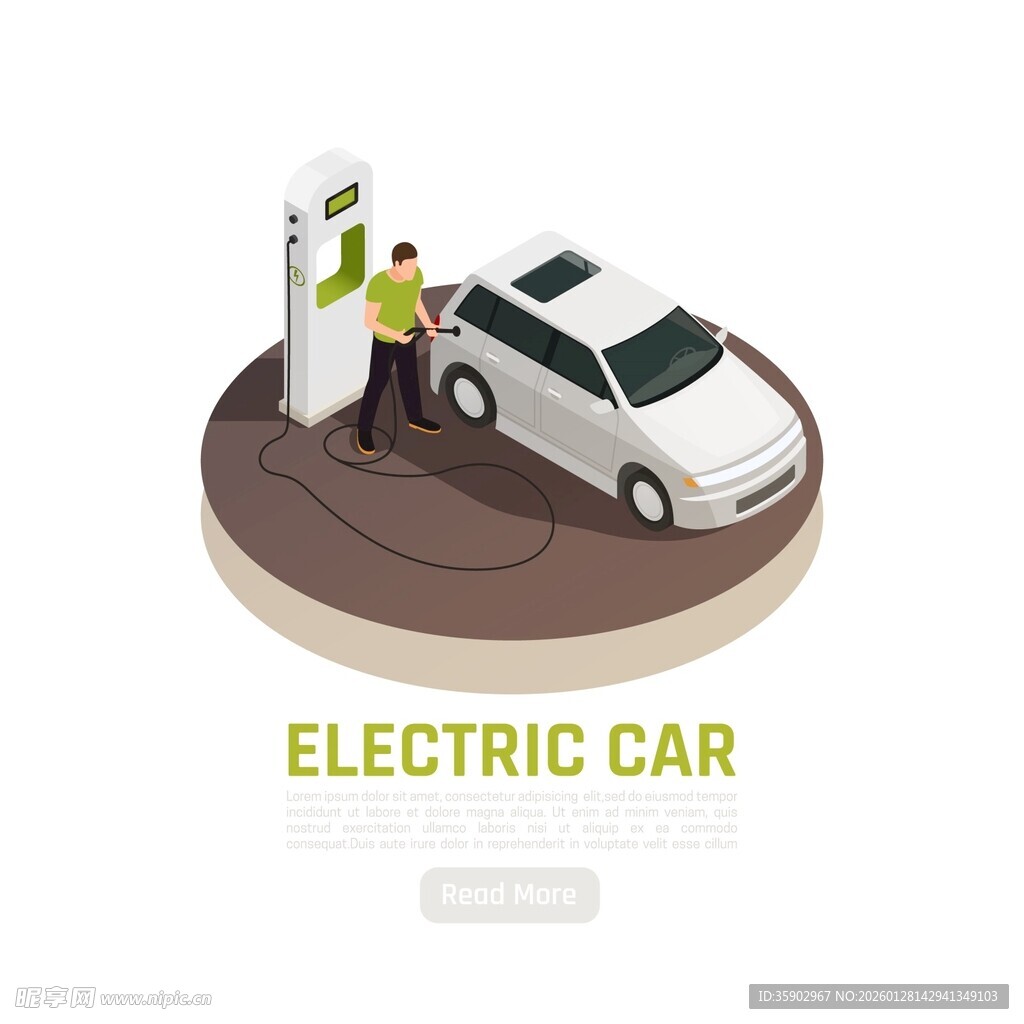 电动汽车充电场景展示