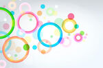 多彩圆环背景图