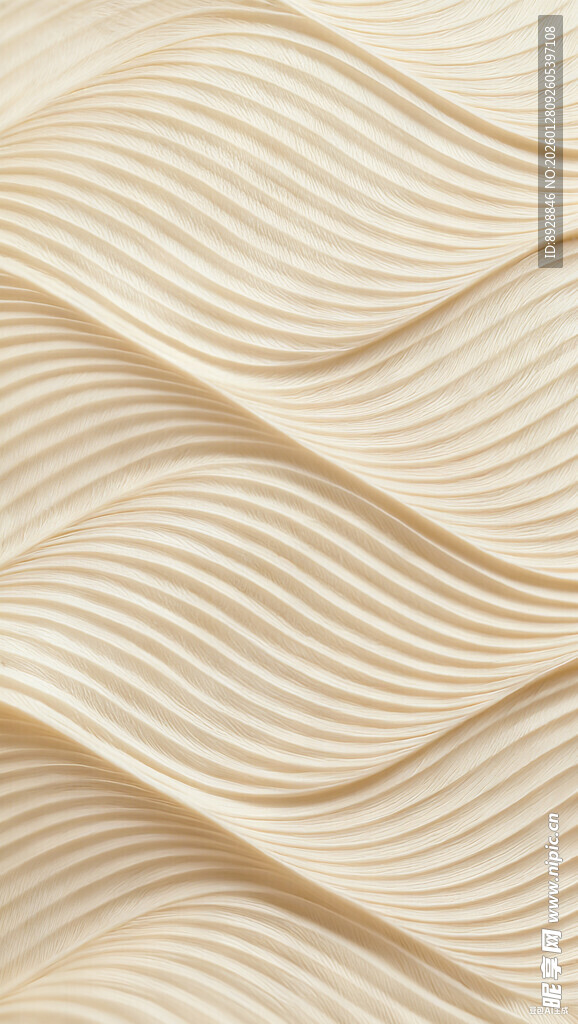 米白色波浪纹理背景图