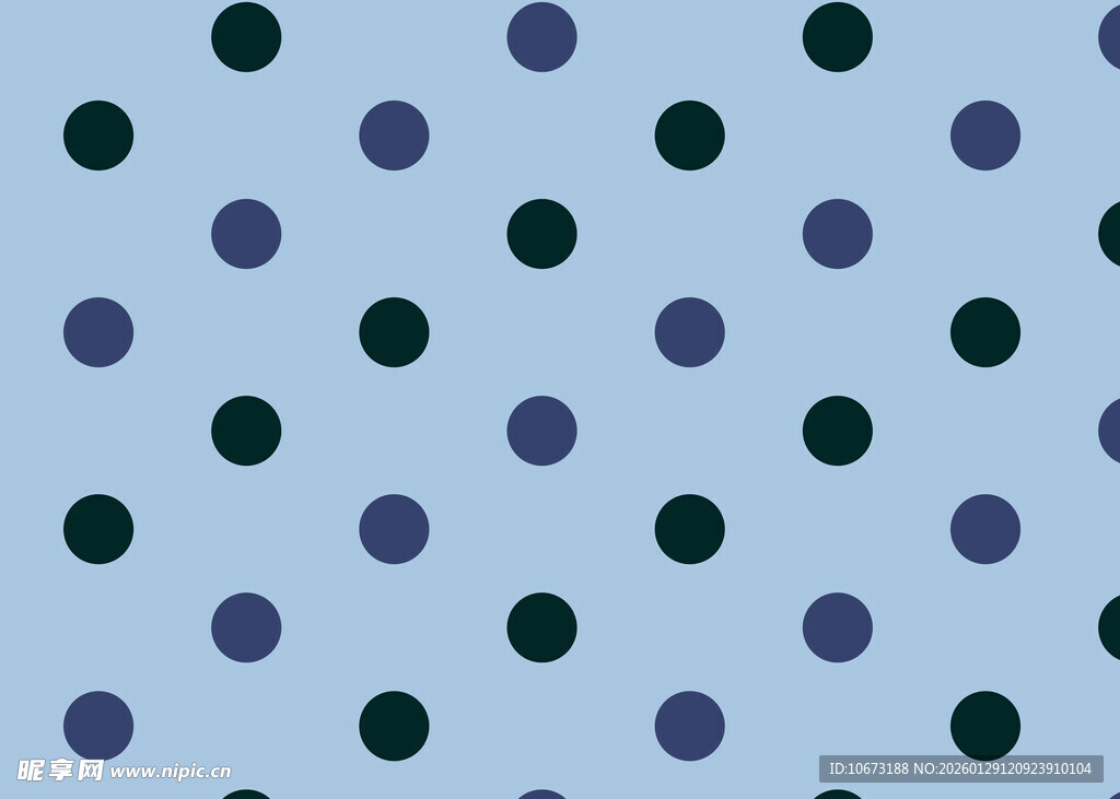 蓝底波点图案背景