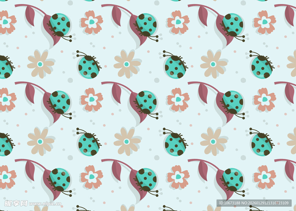 多彩几何图案无缝背景图