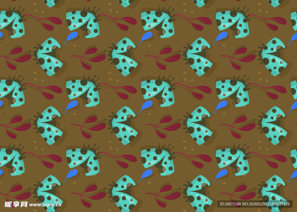 抽象花卉图案背景设计