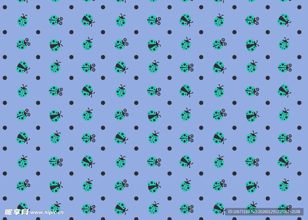 浅蓝色底绿色图案背景图