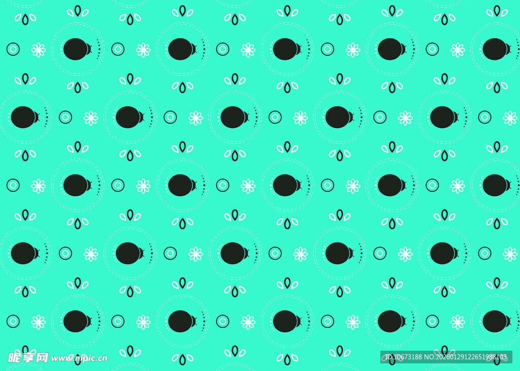 绿色波点几何图案背景