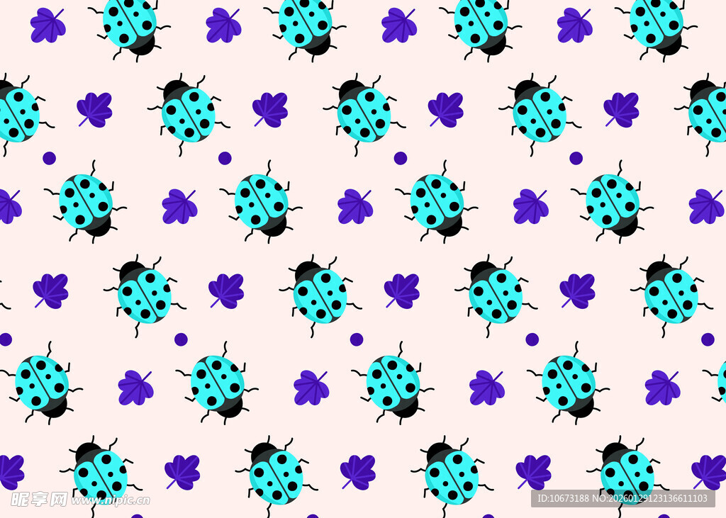 蓝紫花卉图案背景