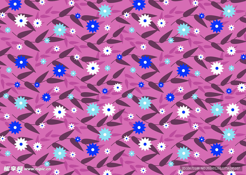 粉色花卉图案背景纹理