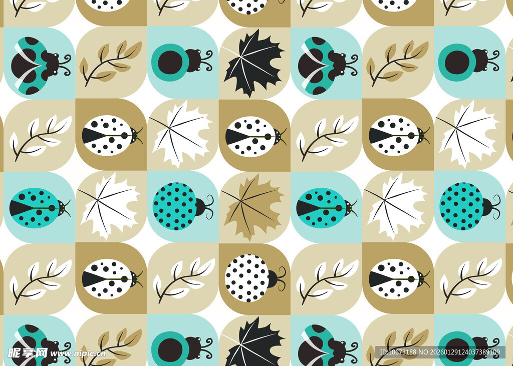 几何图案复古风无缝背景