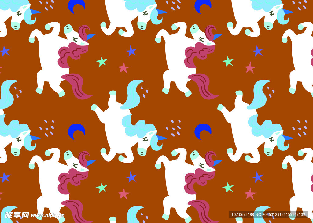 多彩动物图案背景纹理