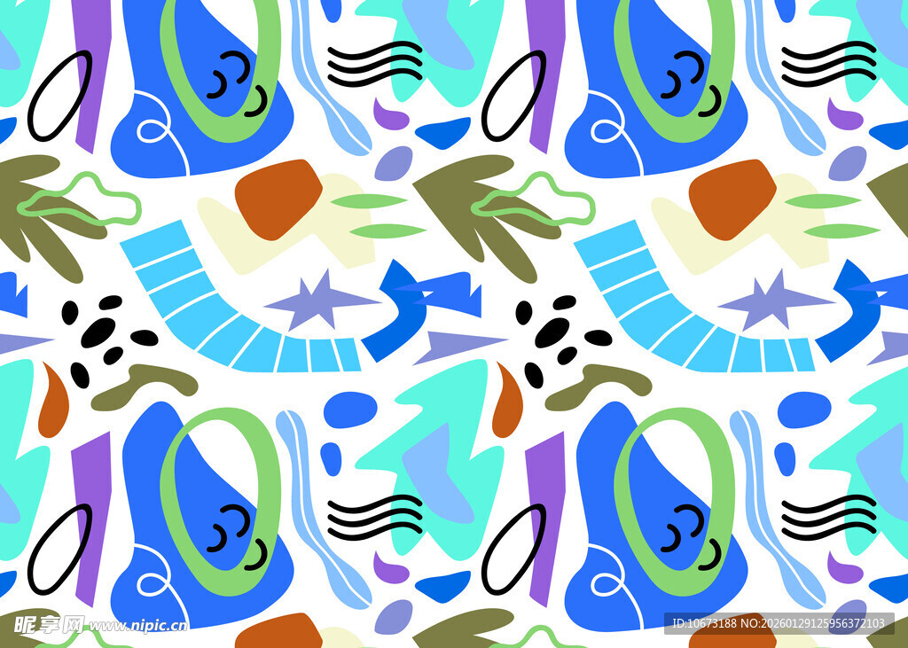 夏日海洋风图案设计