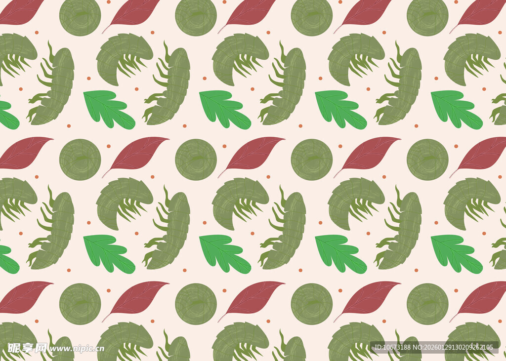 蔬菜图案无缝背景纹理