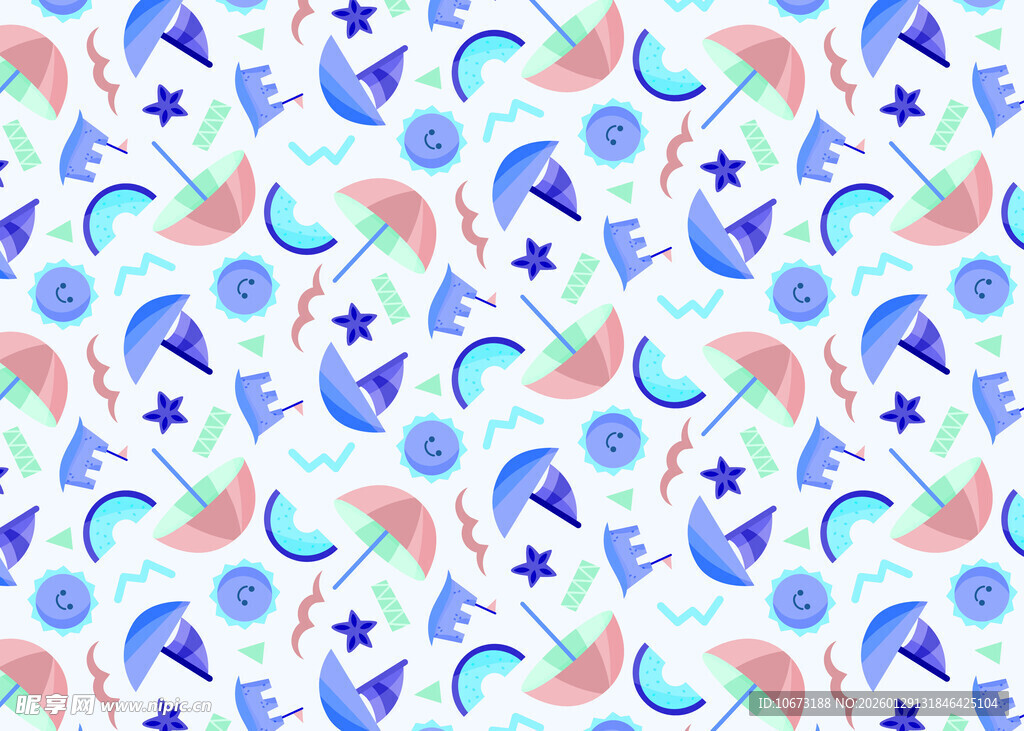 梦幻星月图案背景