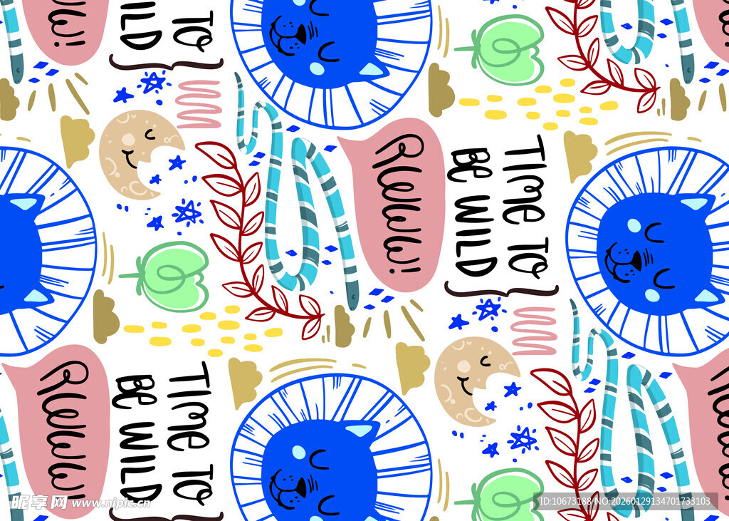 多彩卡通眼睛图案设计