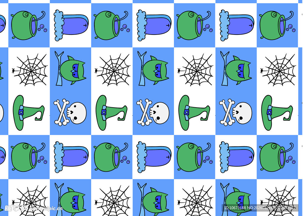 海洋主题几何图案背景