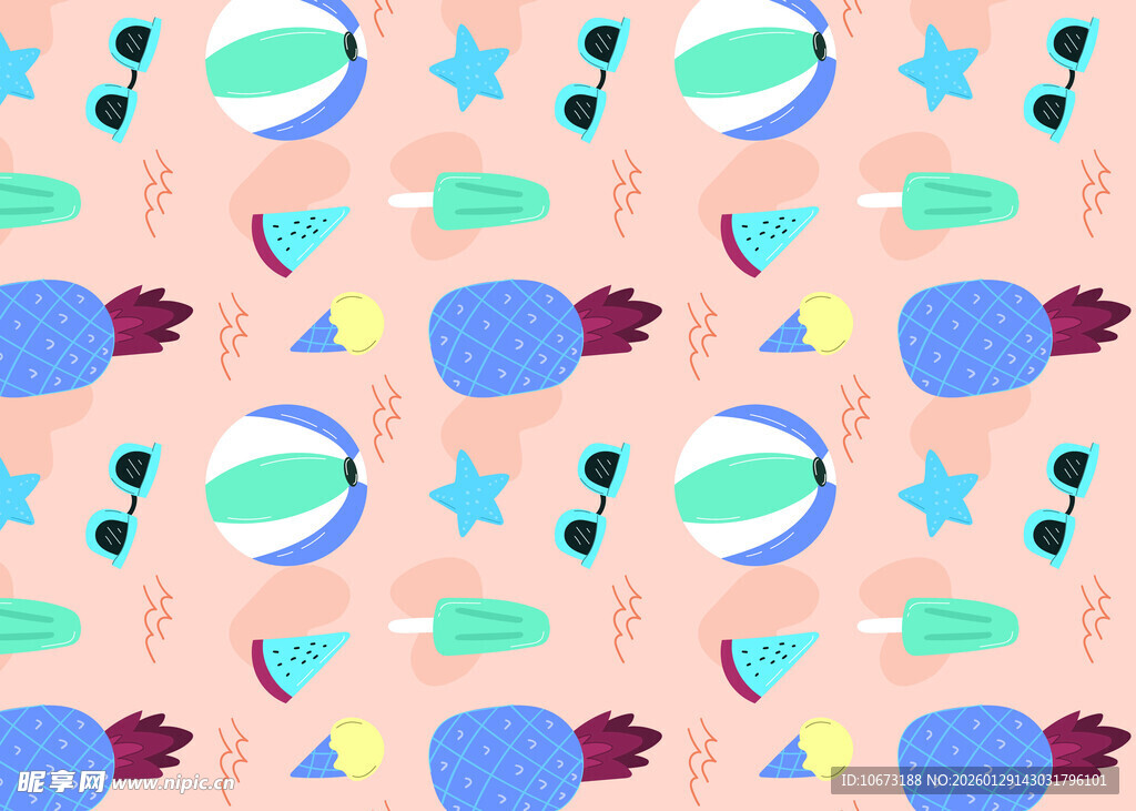 多彩星球星星图案背景