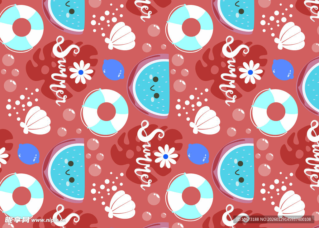 圣诞主题多彩图案背景